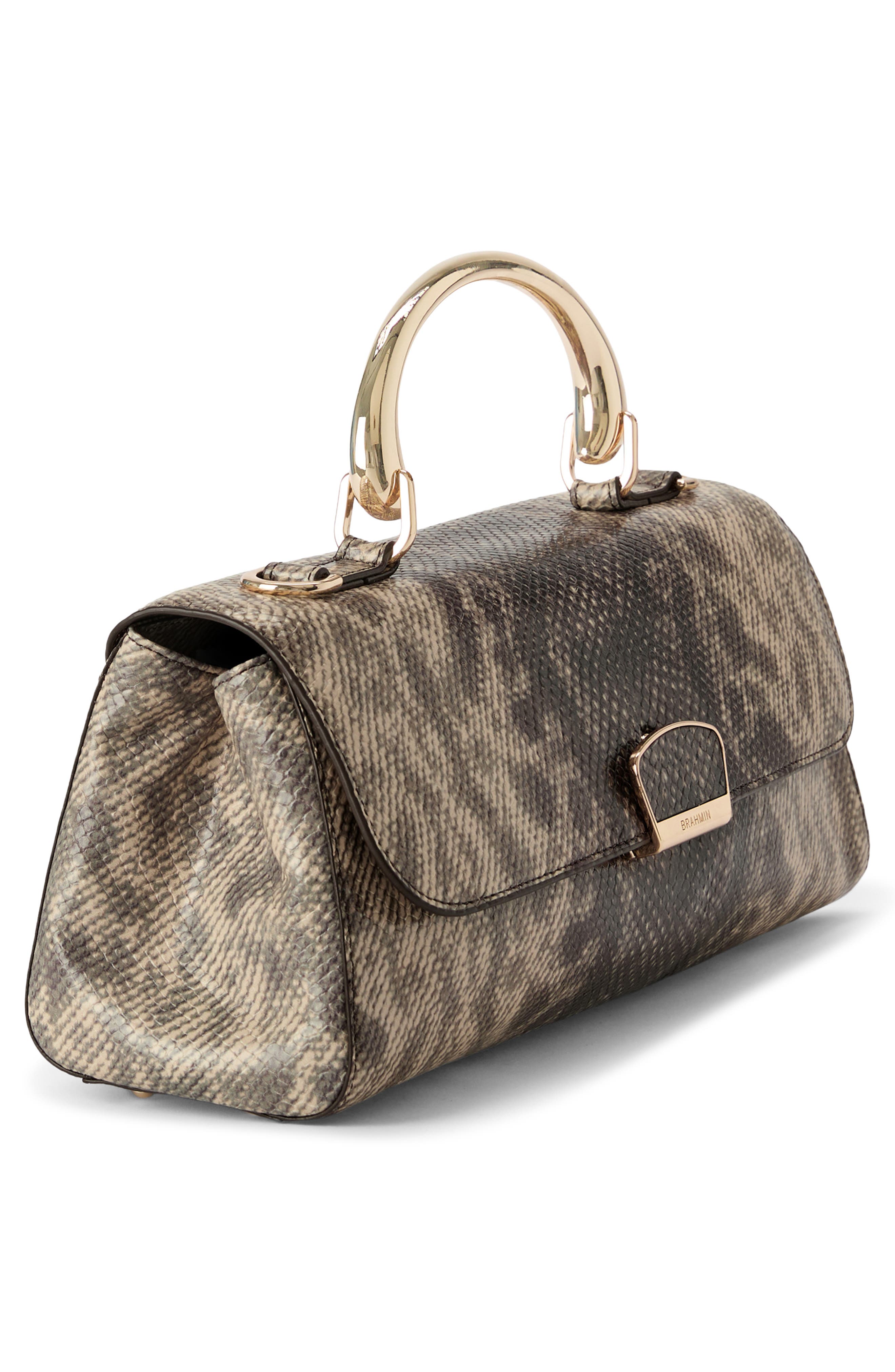 Brahmin Dayan Embossed Leather Shoulder Bag, Alternate, color, 