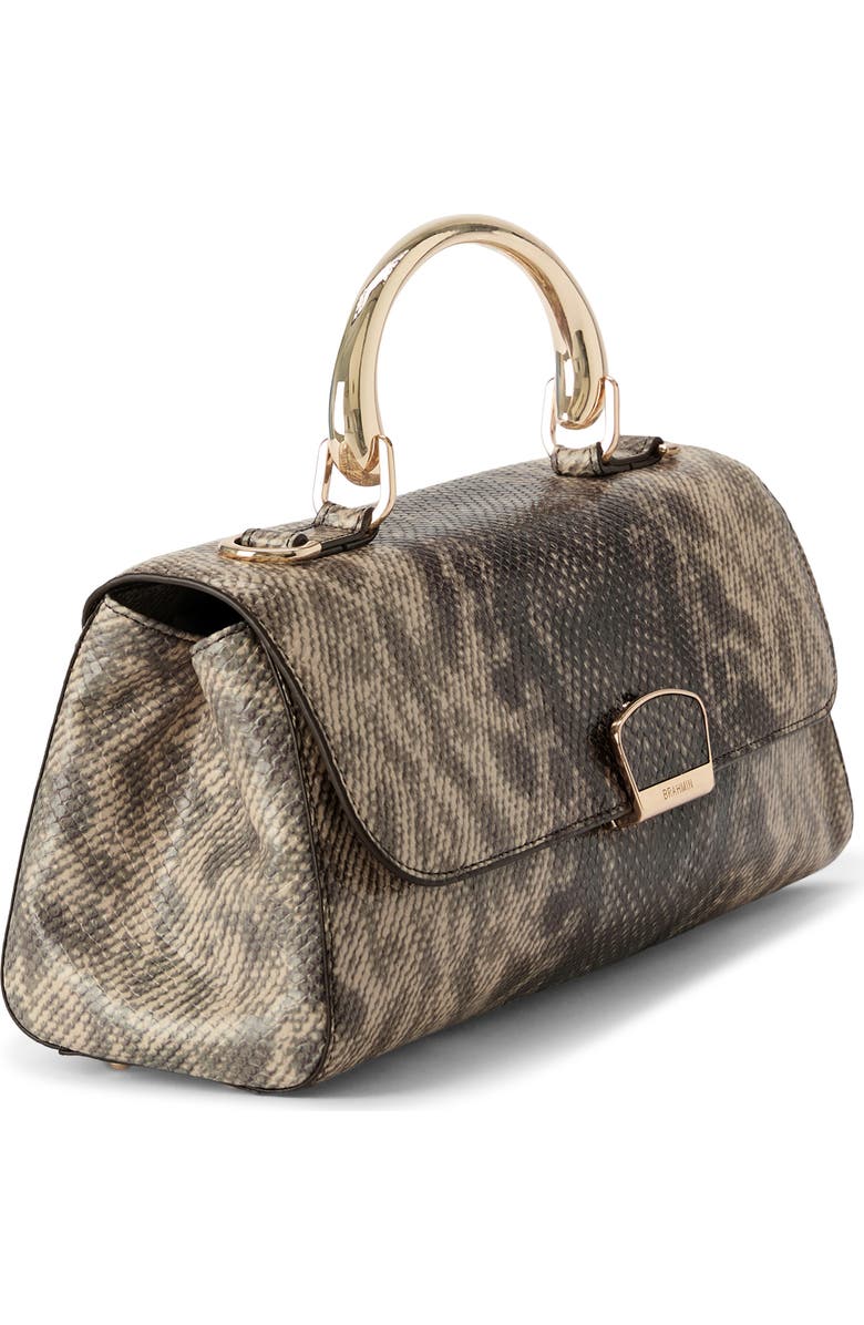 Brahmin Dayan Embossed Leather Shoulder Bag, Alternate, color, Toffee