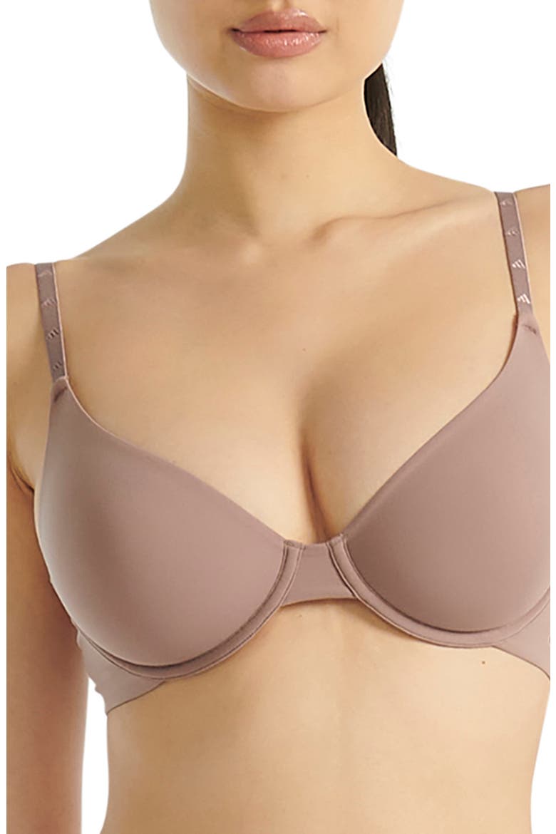 Underwire T-Shirt Bra, Alternate, color, WONDER OXIDE