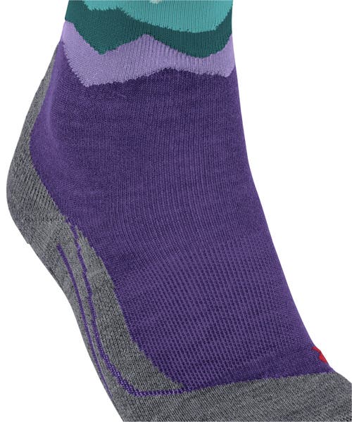 Falke Tk2 Explore Crest Hiking Socks In Purple
