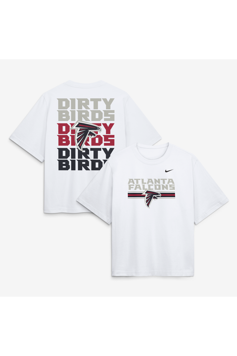 Women's Nike White Atlanta Falcons Redesign Boxy T-Shirt, Main, color, White