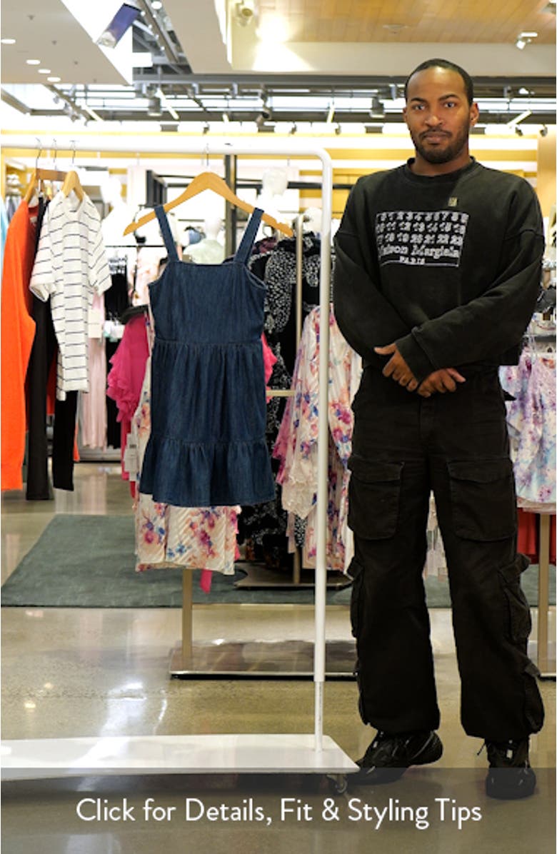 Kids' Bow Back Chambray Dress, sales video thumbnail