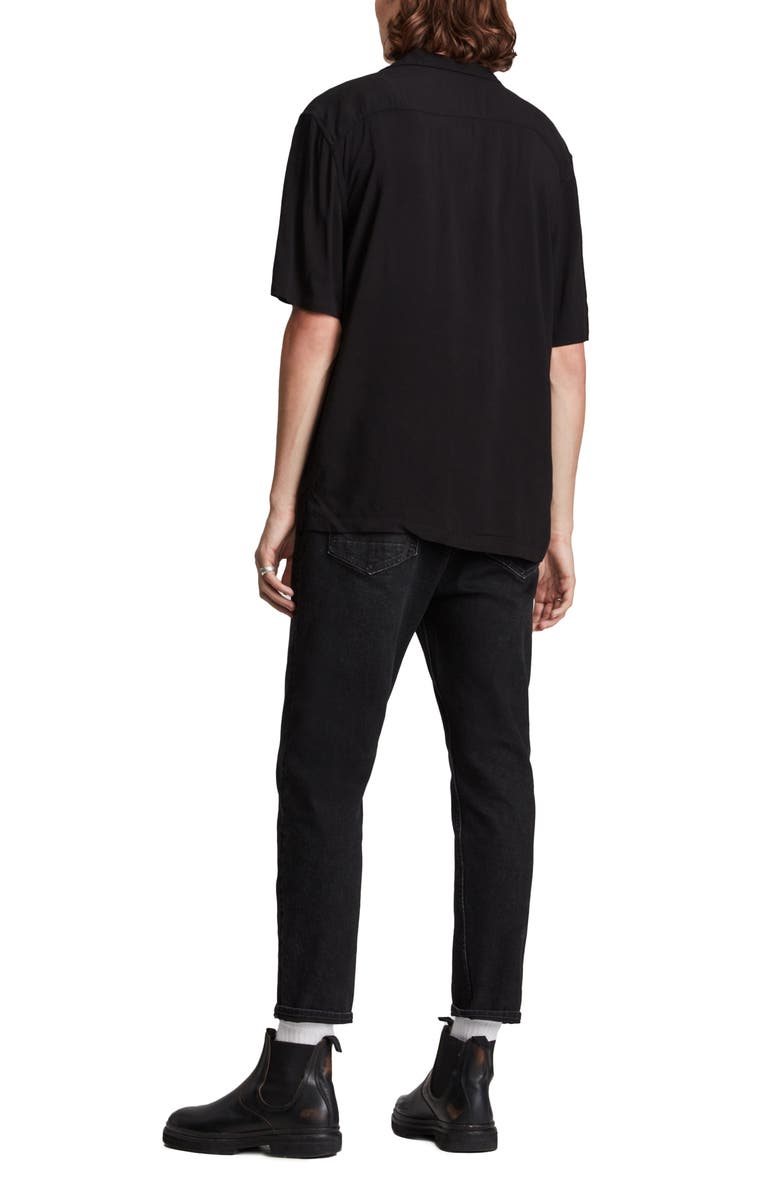 AllSaints Venice Relaxed Fit Short Sleeve Button-Up Camp Shirt, Alternate, color,