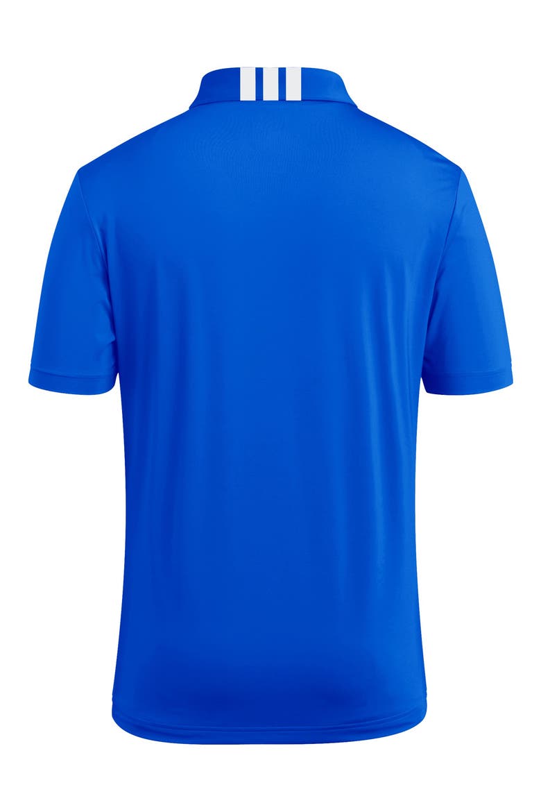 3-Stripe Short Sleeve Polo, Alternate, color, TEAM ROYAL BLUE/ WHITE