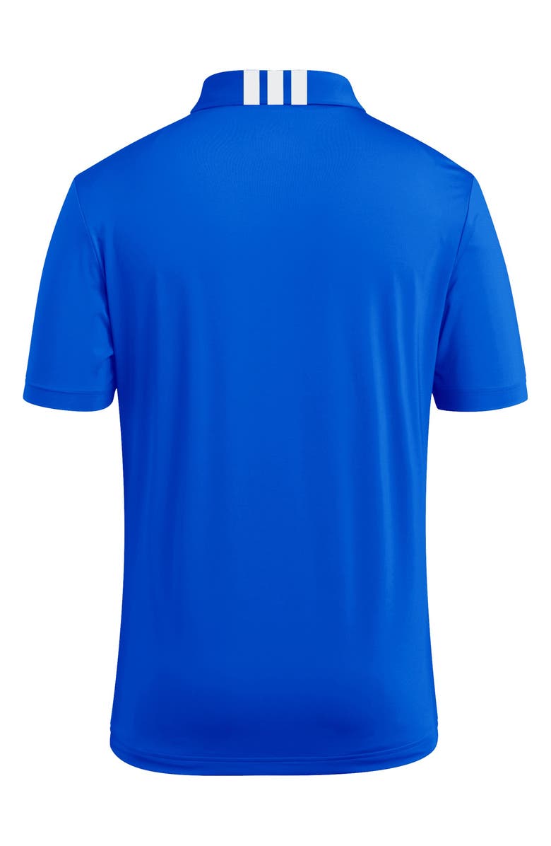 adidas 3-Stripe Short Sleeve Polo, Alternate, color, Team Royal Blue/ White