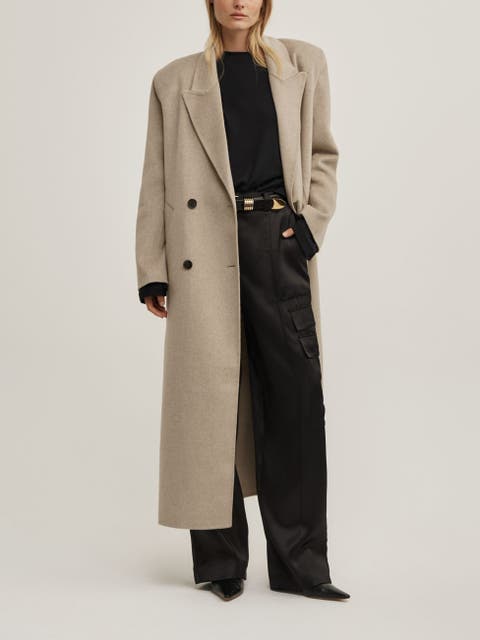 Shoulder Pad Longline Coat