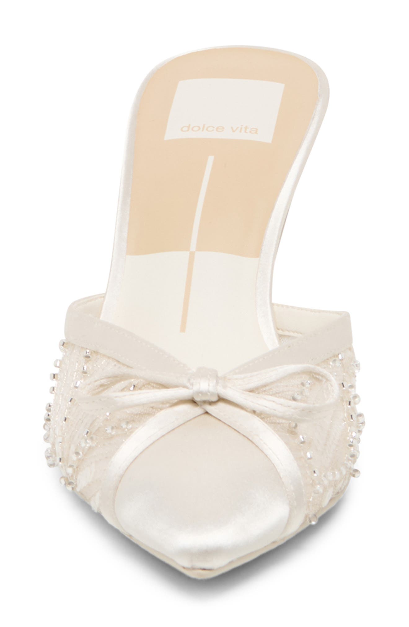 Emit Pointed Toe Pump, Alternate, color, SOFT WHITE BEADED MESH