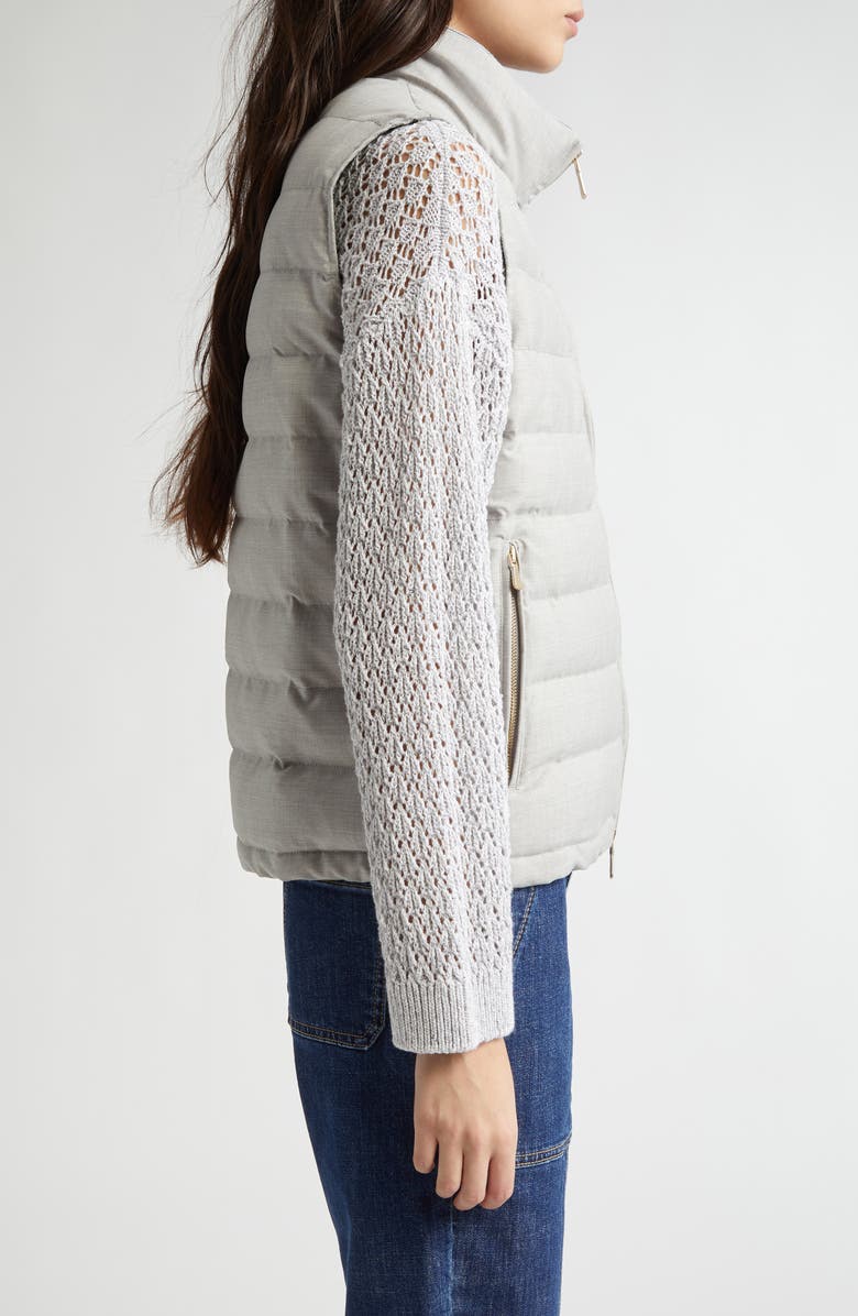 Eleventy Wool Blend Down Puffer Vest, Alternate, color, 