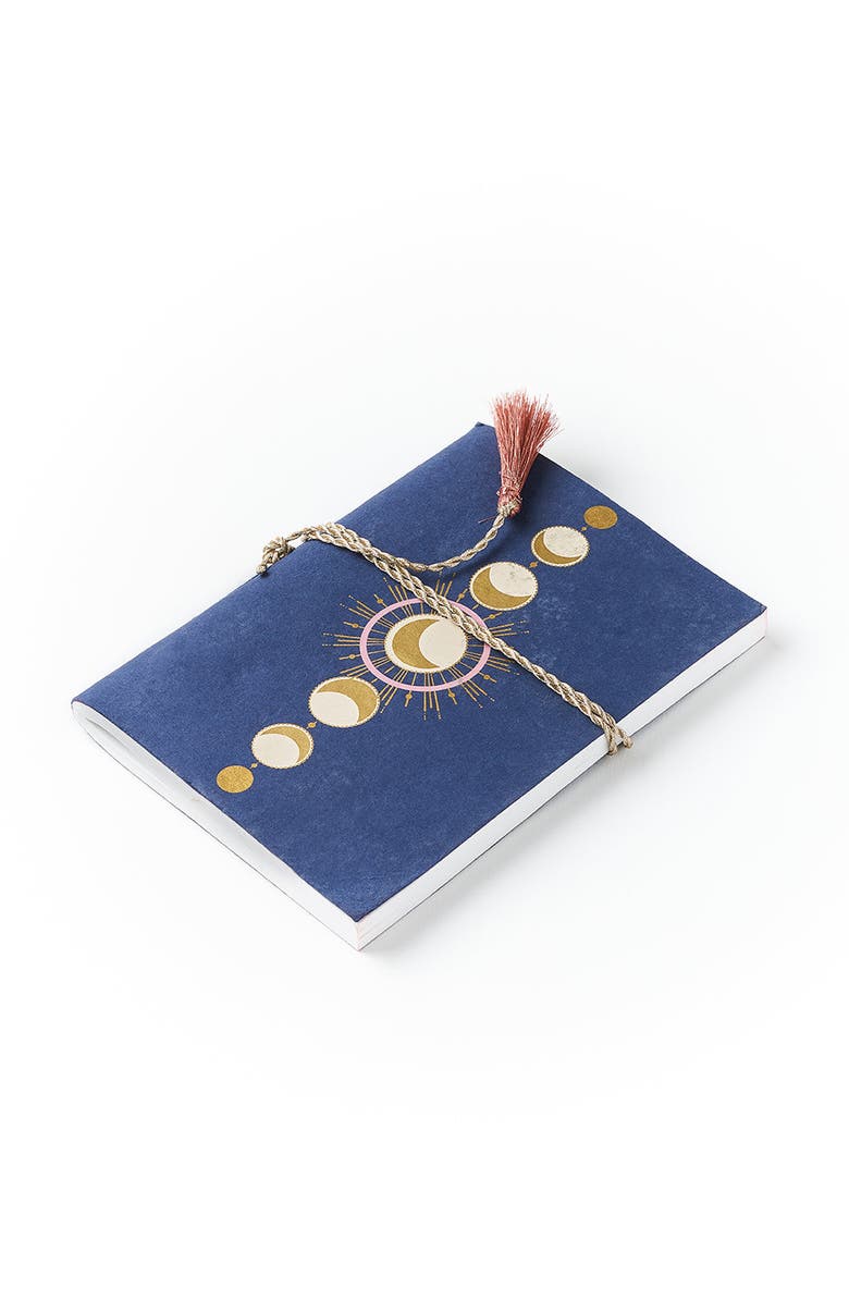 Matr Boomie Indukala Moon Phase Journal Recycled Paper, Alternate, color, Blue