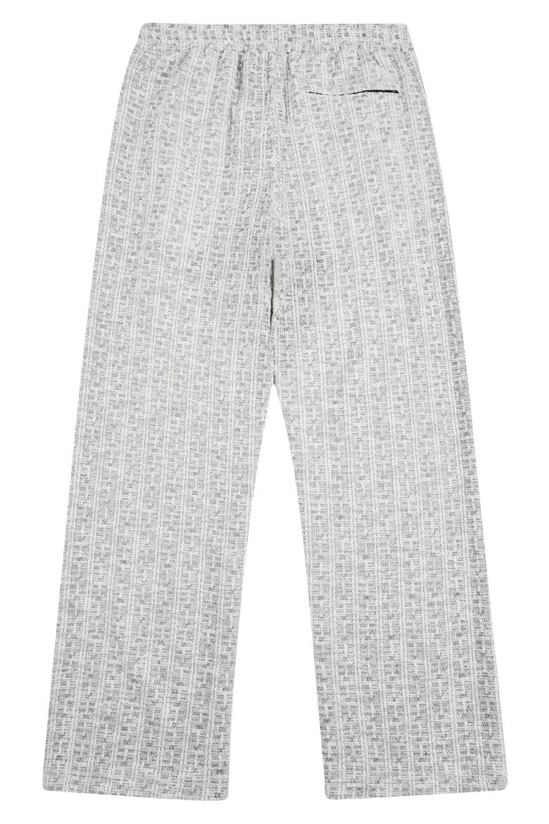 Plaid Knit Straight Leg Pants, Alternate, color, GREY