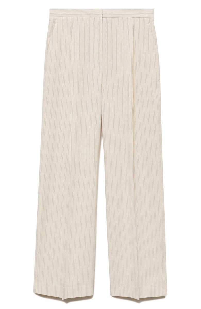 MANGO Stripe Straight Leg Pants, Alternate, color,