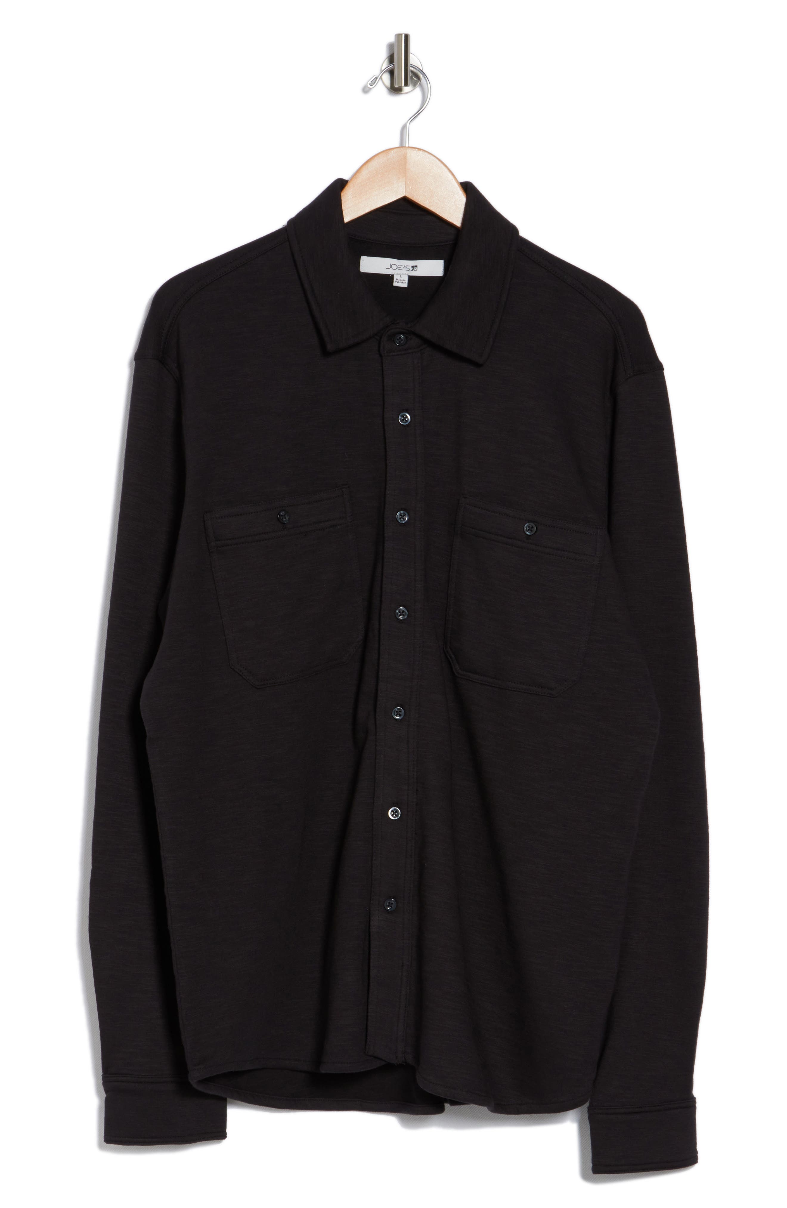 Knit Stretch Cotton Work Shirt