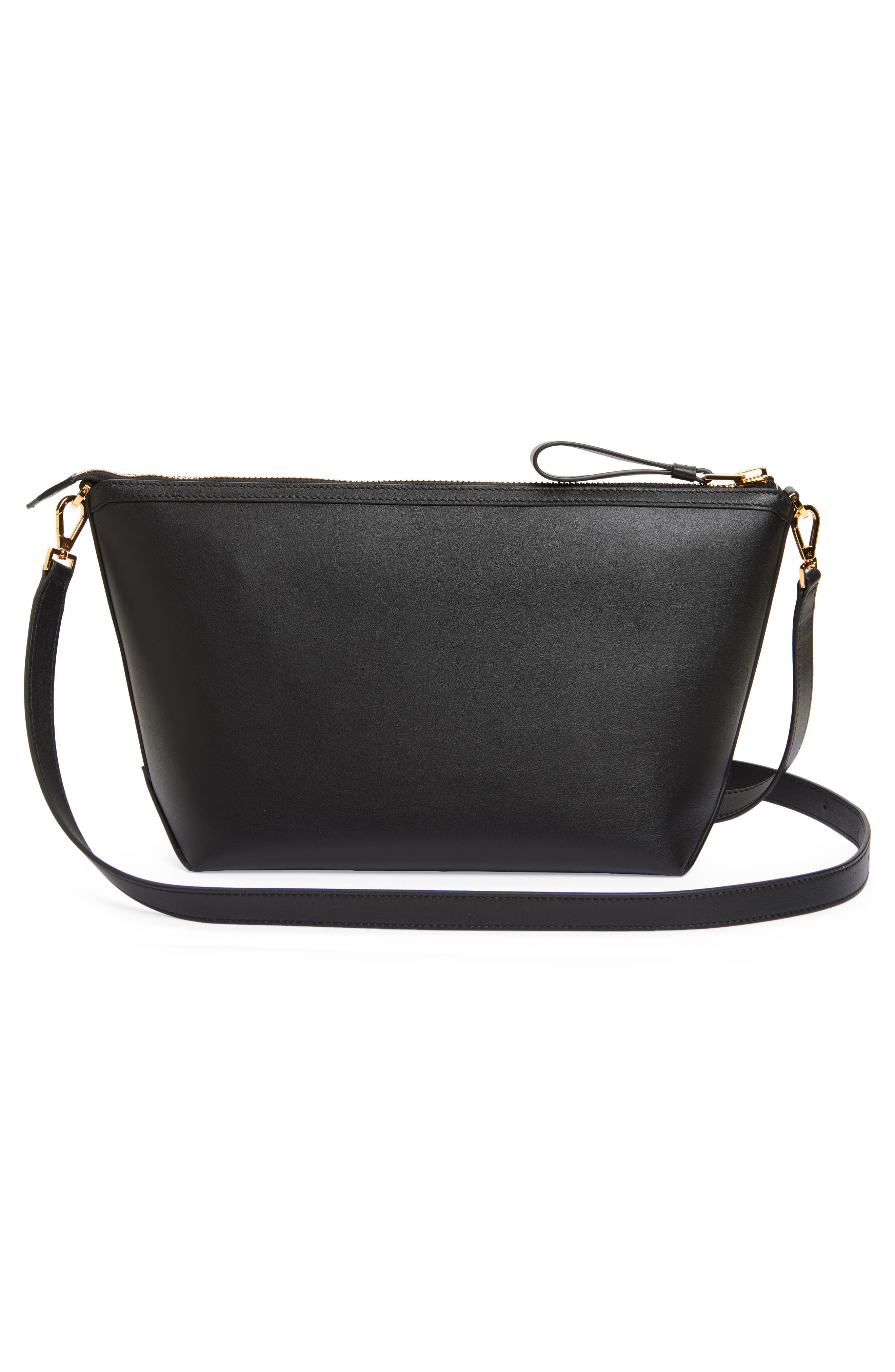 TOM FORD Smooth Leather Messenger Bag, Alternate, color, 