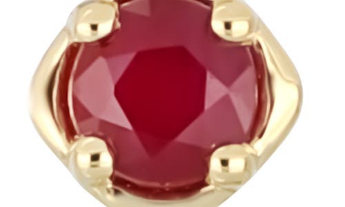 Bony Levy El Mar Ruby & Diamond Hoop Earrings In Red