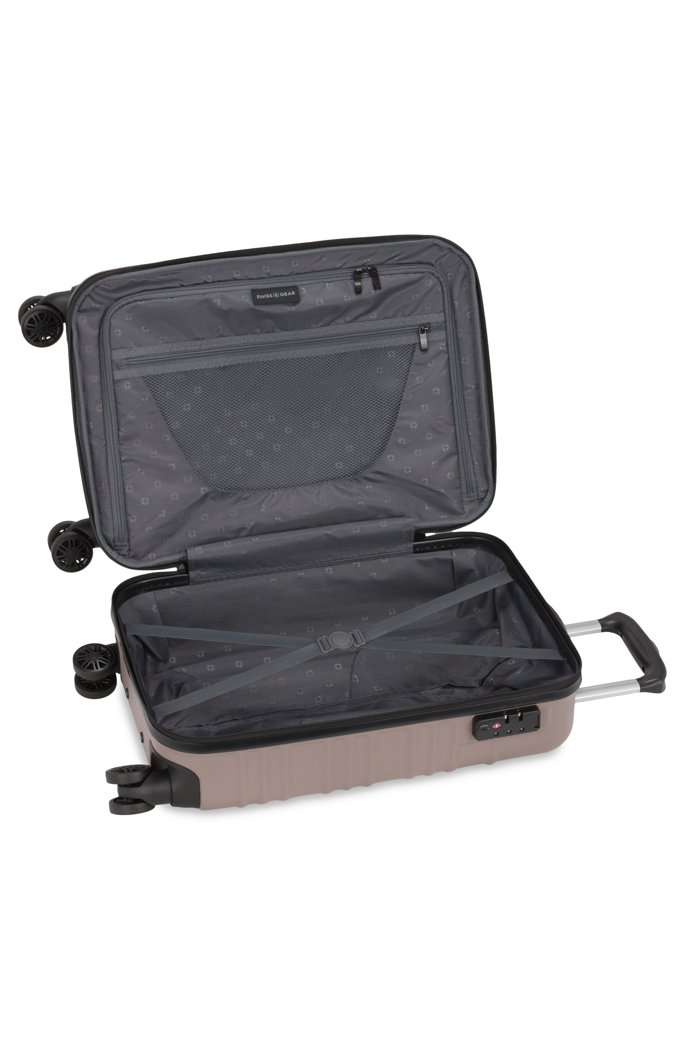 SWISSGEAR 20-Inch Hardside Spinner Carry-On Luggage, Alternate, color, Cinder