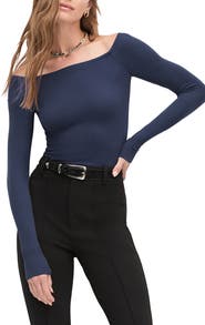 Favorite Daughter The Sydney Off the Shoulder Long Sleeve Top