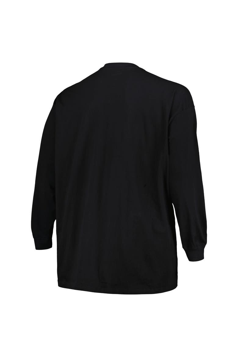 Men's Profile Black Kansas Jayhawks Big & Tall Pop Long Sleeve T-Shirt, Alternate, color, Black
