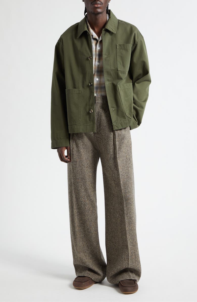 JW Anderson Anchor Patch Pocket Chore Jacket, Alternate, color, Washed Green