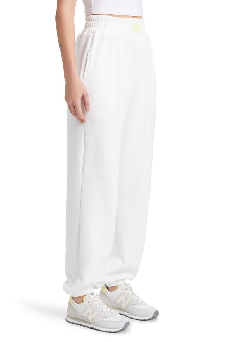 Everette Cotton Blend Joggers, Alternate, color, WHITE
