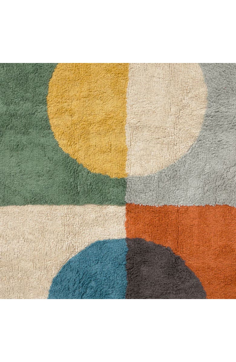 Lorena Canals Washable Rug Illusion Lens, Alternate, color, Green, Blue, Orange, Beige