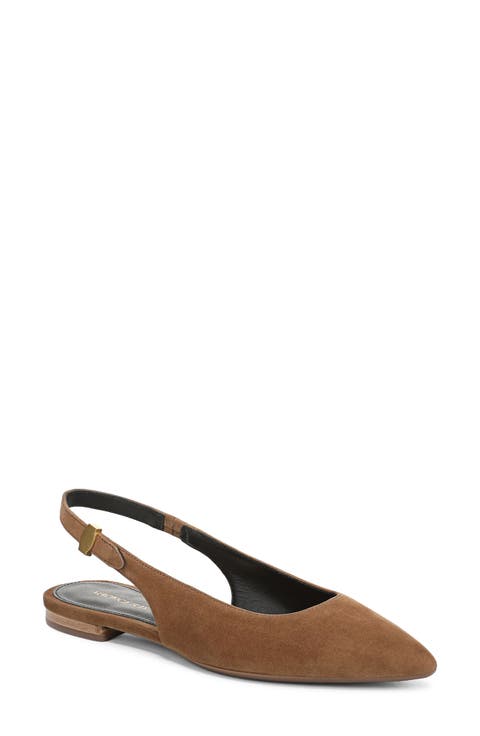 Shina Slingback Pointed Toe Flat (Women)