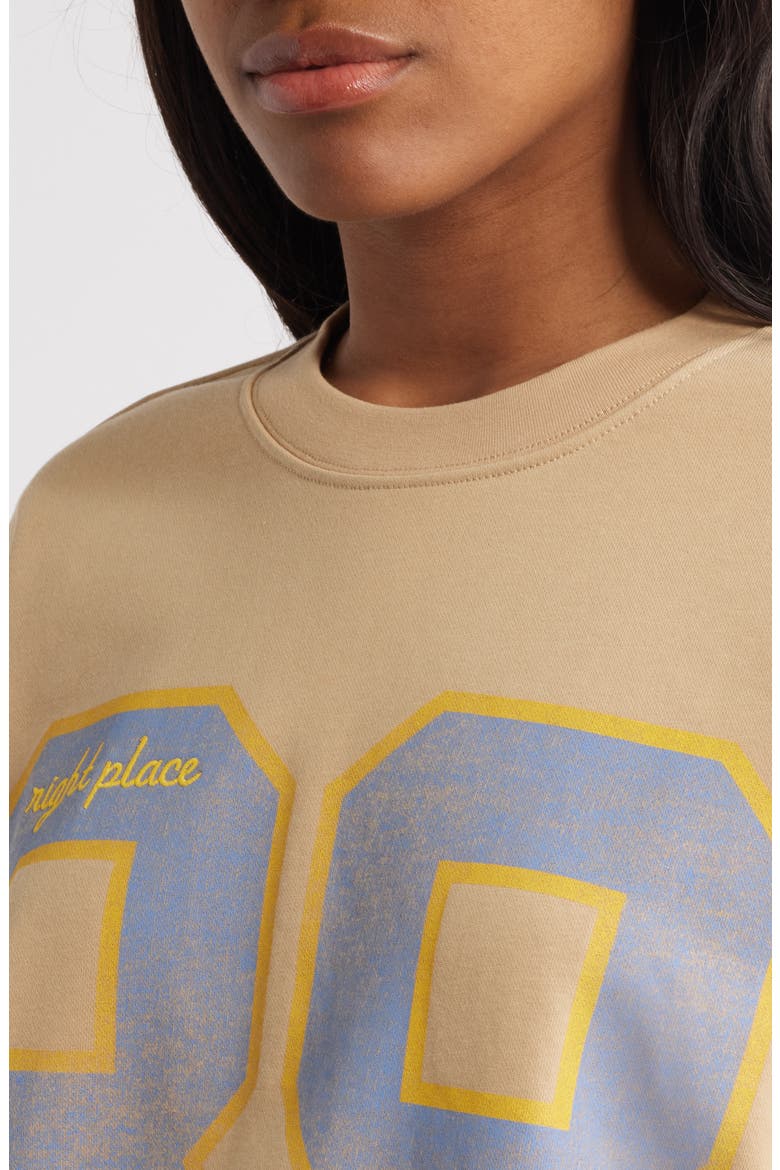Angel Track Sweatshirt, Alternate, color, TAN