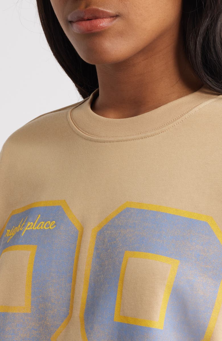 THE MAYFAIR GROUP Angel Track Sweatshirt, Alternate, color, Tan