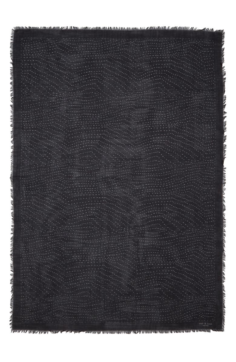 rag & bone Astra Dash Fringe Scarf, Alternate, color,