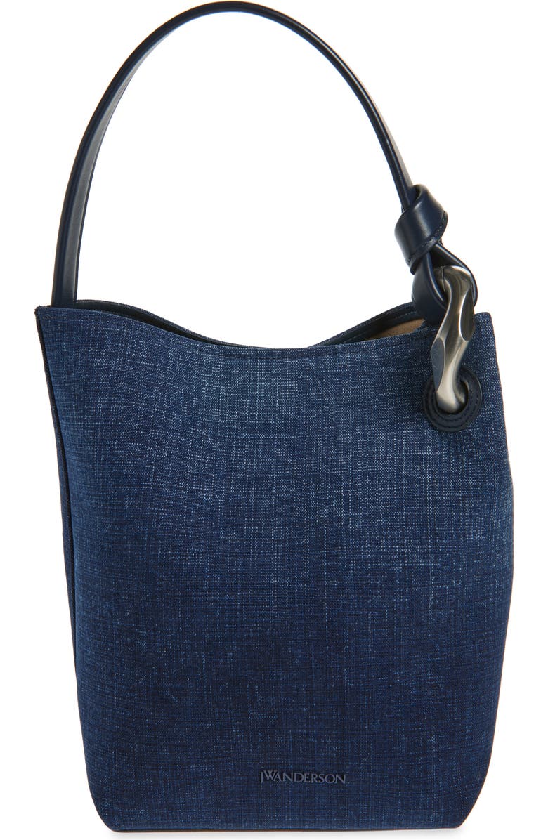 JW Anderson The JWA Corner Denim Bucket Bag, Main, color,