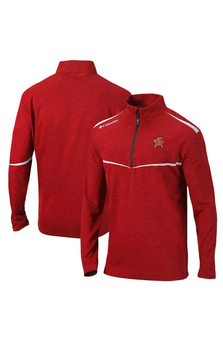 Columbia Men's Columbia Red Maryland Terrapins Scorecard Quarter-Zip Jacket, Main, color,