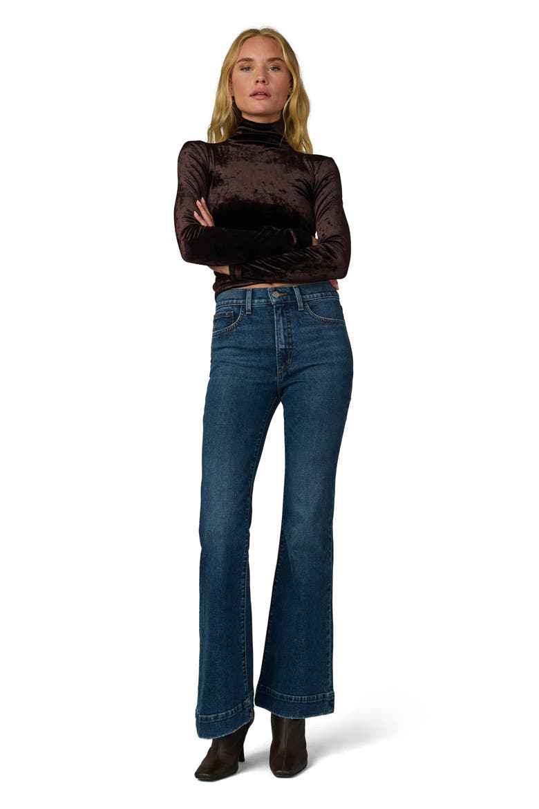 The Velvet Tony Turtleneck Top, Alternate, color, CACAO