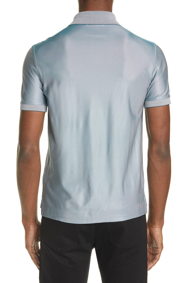 Slim Fit Stretch Short Sleeve Polo, Alternate, color, GREY