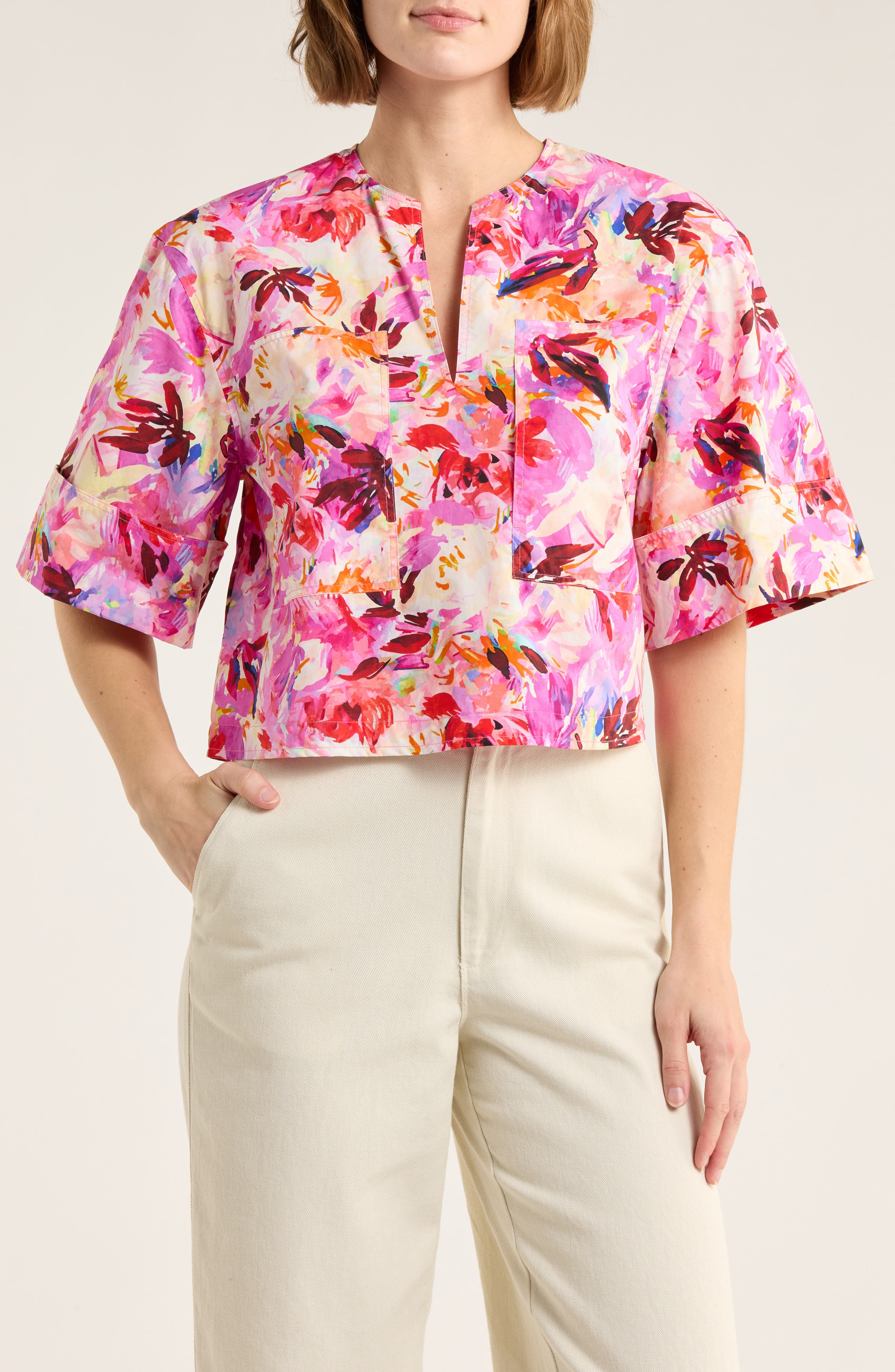 Ulla Johnson Suri Floral Cotton Top