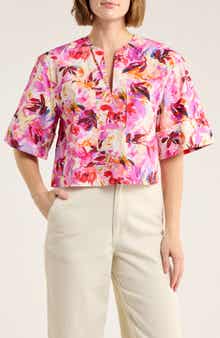 Ulla Johnson Suri Floral Cotton Top
