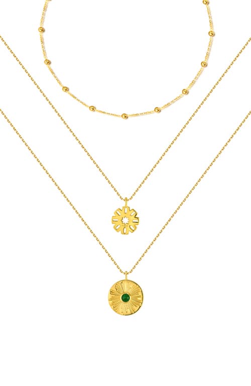 Rc Retro Chic Madonna Necklaces Set In Gold