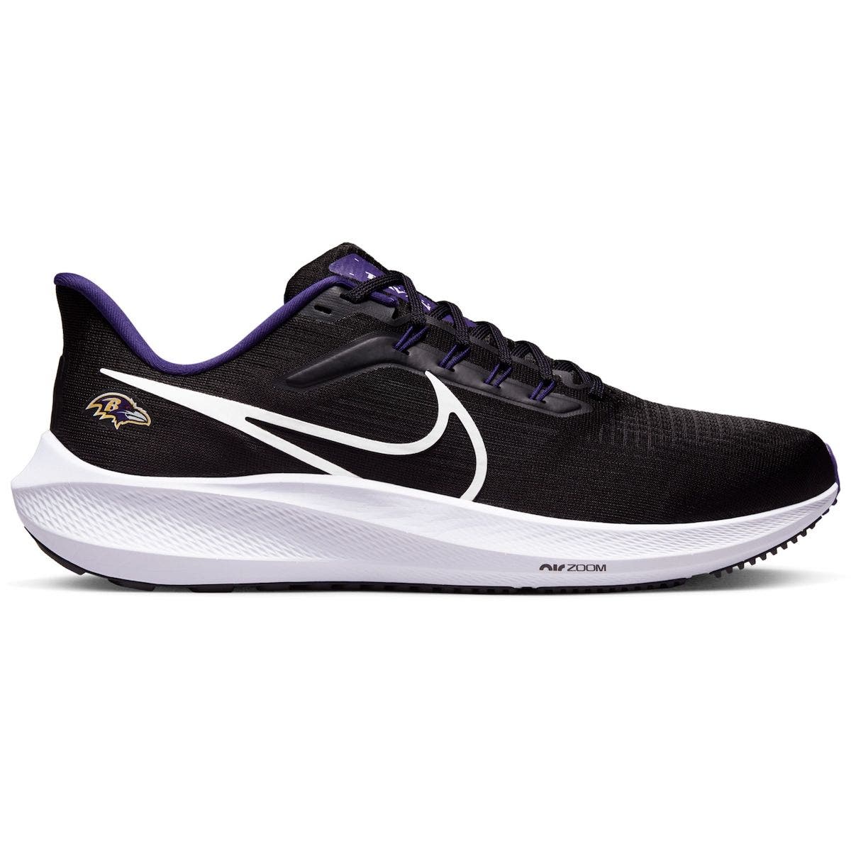 Nike Unisex Nike Black Baltimore Ravens Zoom Pegasus 39 Running Shoe, Main, color, 