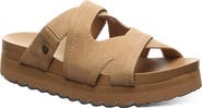 BEARPAW Crux Faux Leather Slide Sandal