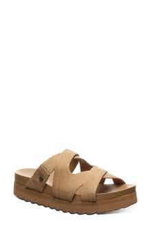 Crux Faux Leather Slide Sandal