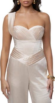 JLUXLABEL Love Song Satin Top