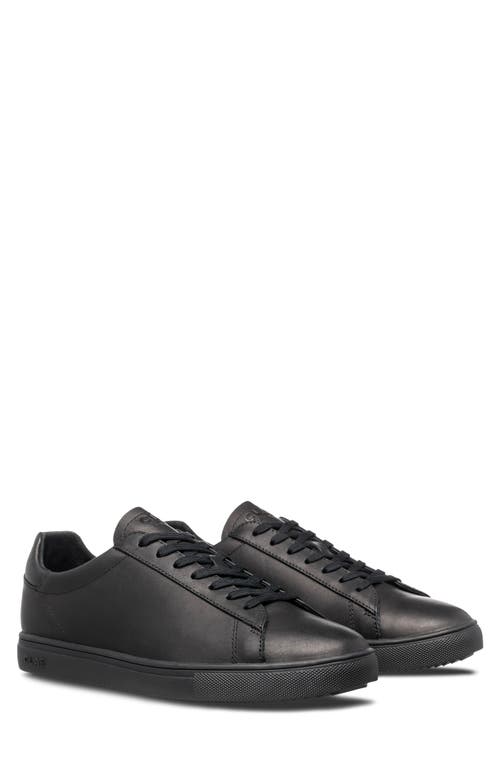 CLAE Bradley Sneaker in Black Water Repellent Leather 