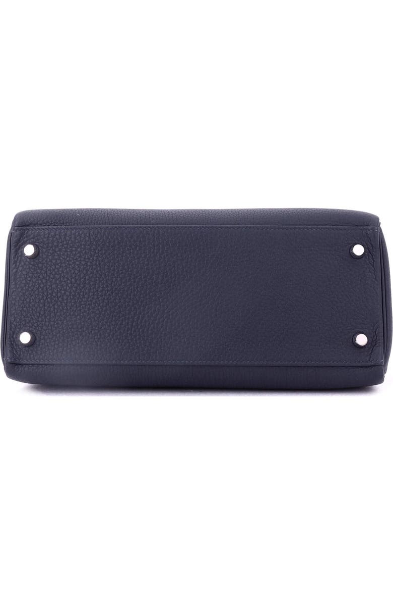 Pre-Owned Hermes Kelly Handbag Blue Togo with Palladium Hardware 28, Alternate, color, Bleu Nuit