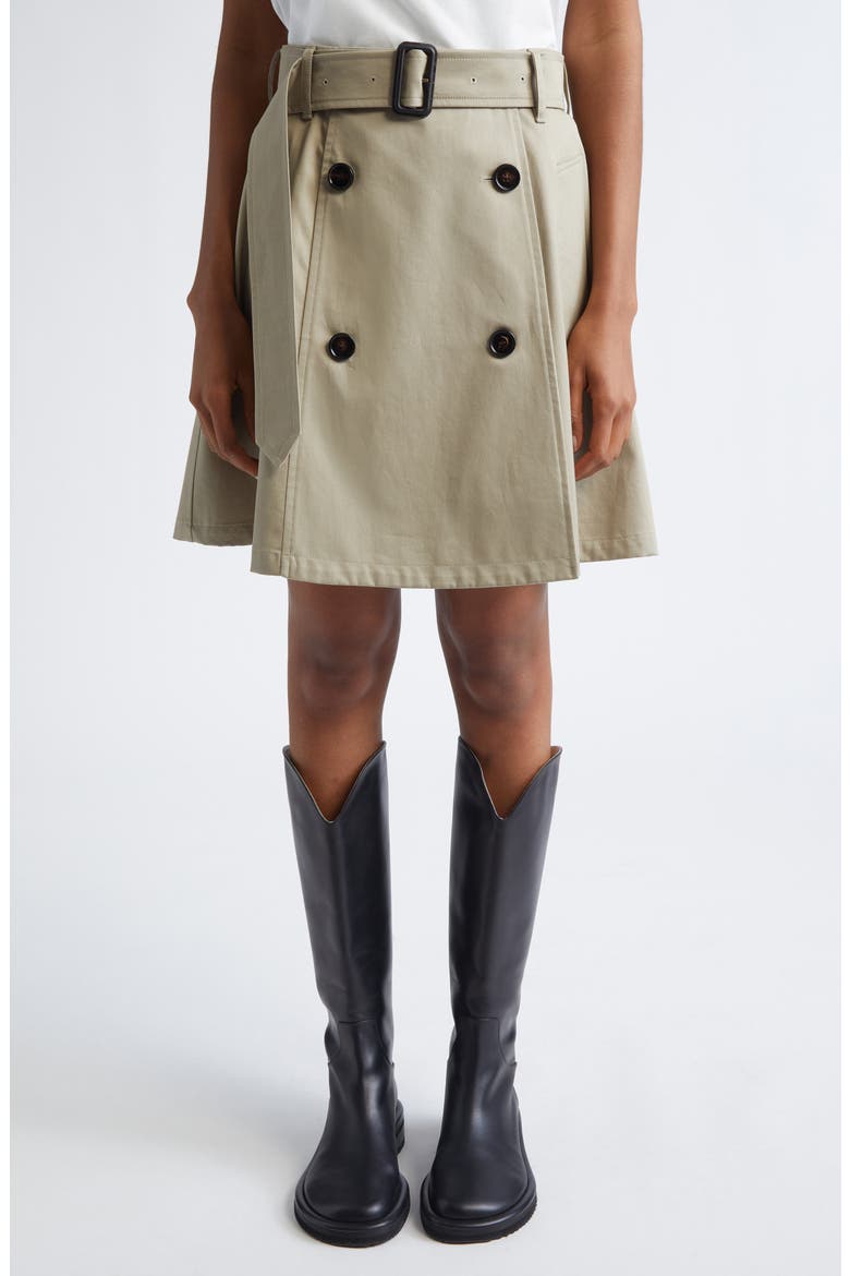 Josselyn Belted Trench Miniskirt, Main, color, QUILL