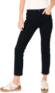 GIBSONLOOK Essential High Waist Raw Hem Crop Jeans