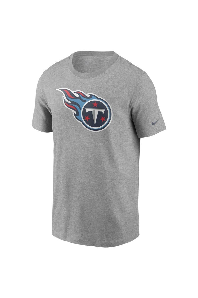 Men's Nike Heathered Gray Tennessee Titans Primary Logo T-Shirt, Alternate, color, Heather Gray