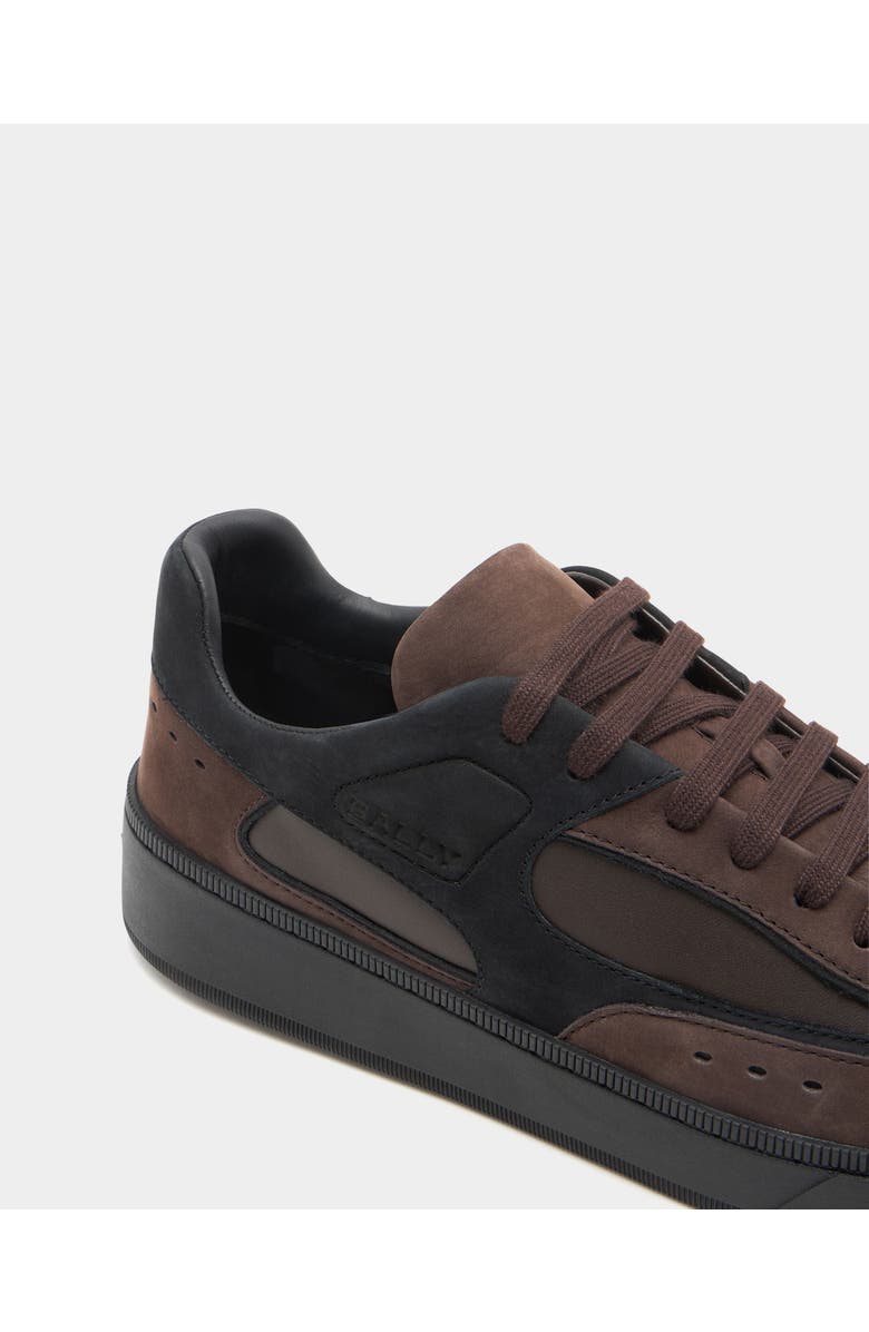 Bally Raise Sneaker in Nabuk Calf Leather, Alternate, color, Brown