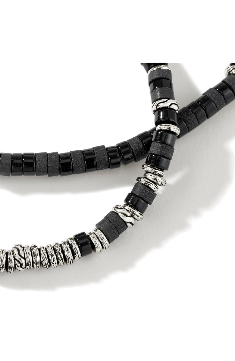 John Hardy Heishi Beaded Necklace, Alternate, color, Black
