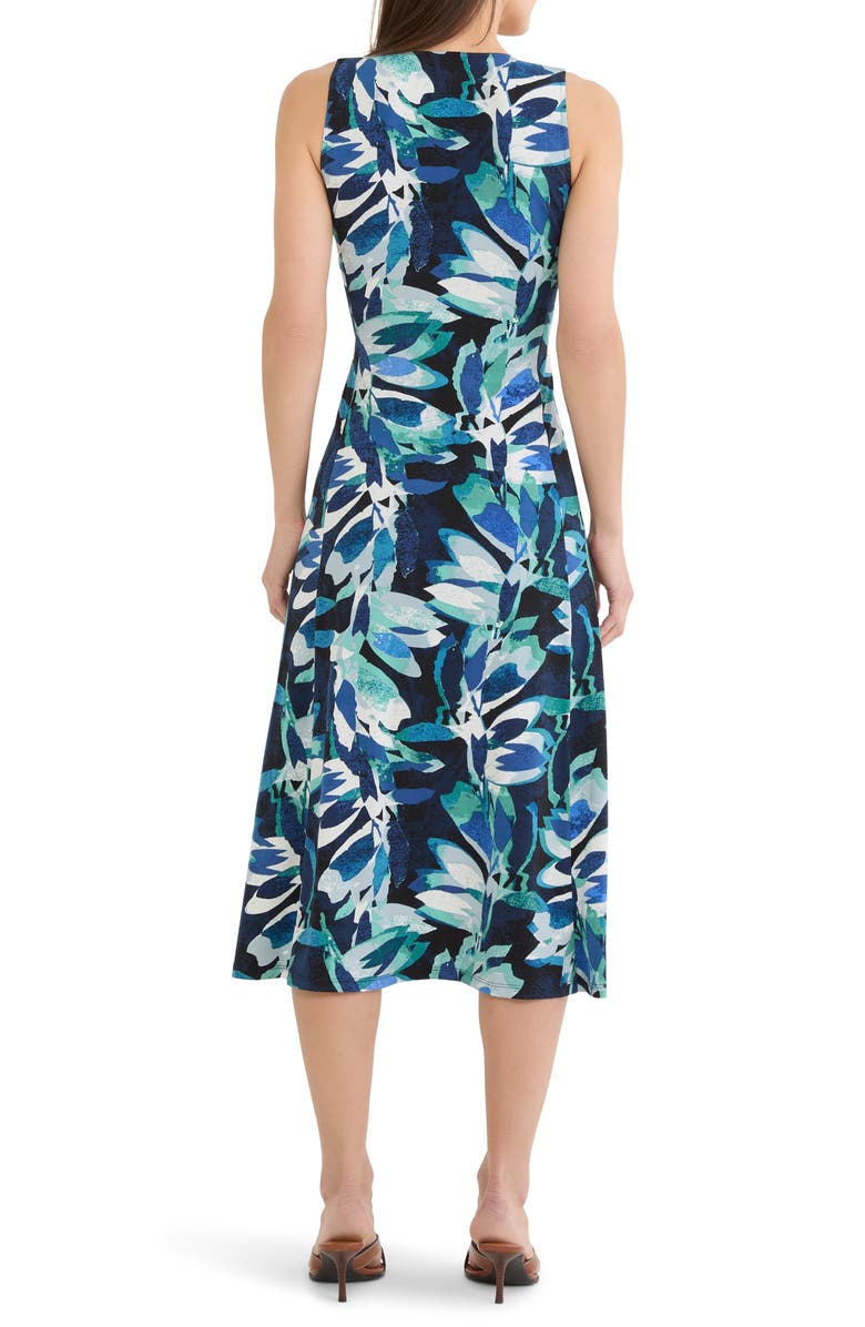 NIC+ZOE Giverny Knit Blanche Midi Dress, Alternate, color, Green Multi