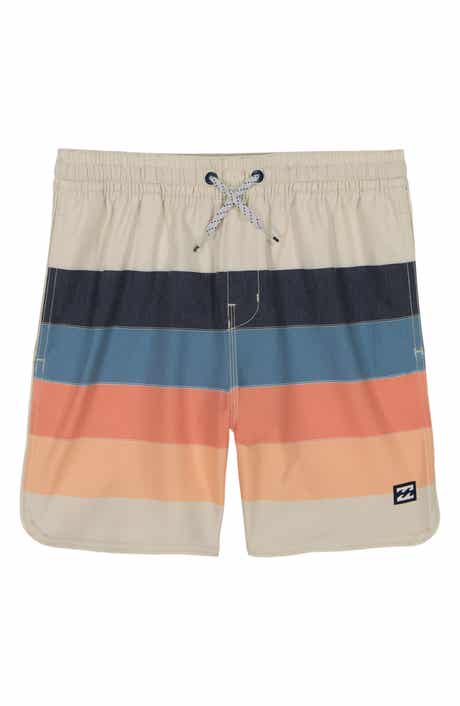 Kids' Sand Bar Stripe Water Repellent Layback Swim Trunks