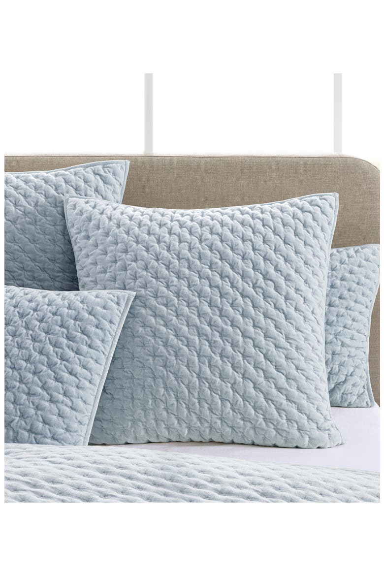Velvet Quilt & Shams Set, Alternate, color, BLUE