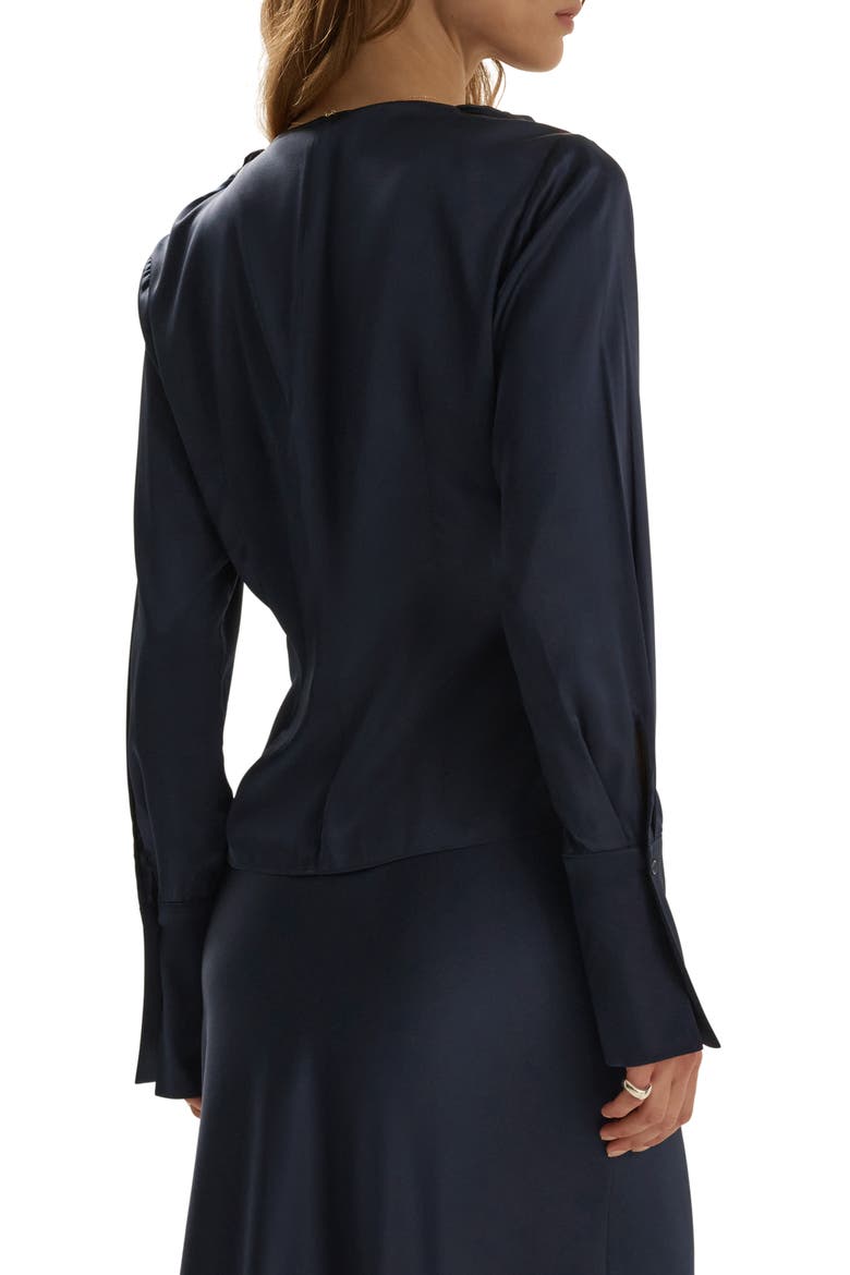 The Romance Button-Up Top, Alternate, color, MIDNIGHT